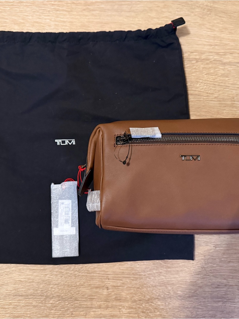 Tumi Brown Leather Toiletry Bag